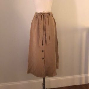 Mango women’s button front skirt